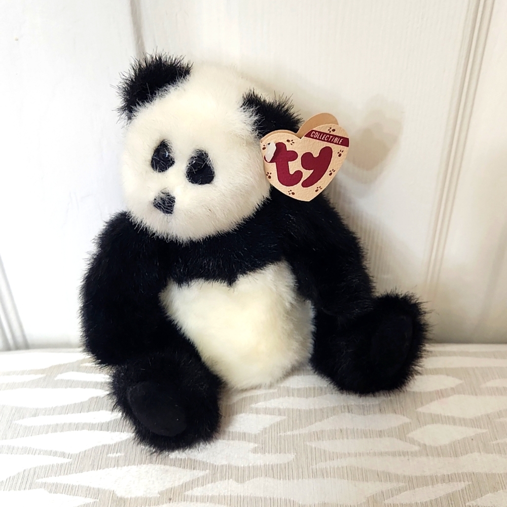 Retired, TY, Checkers Panda Bear 🐼 Vintage 1990's
